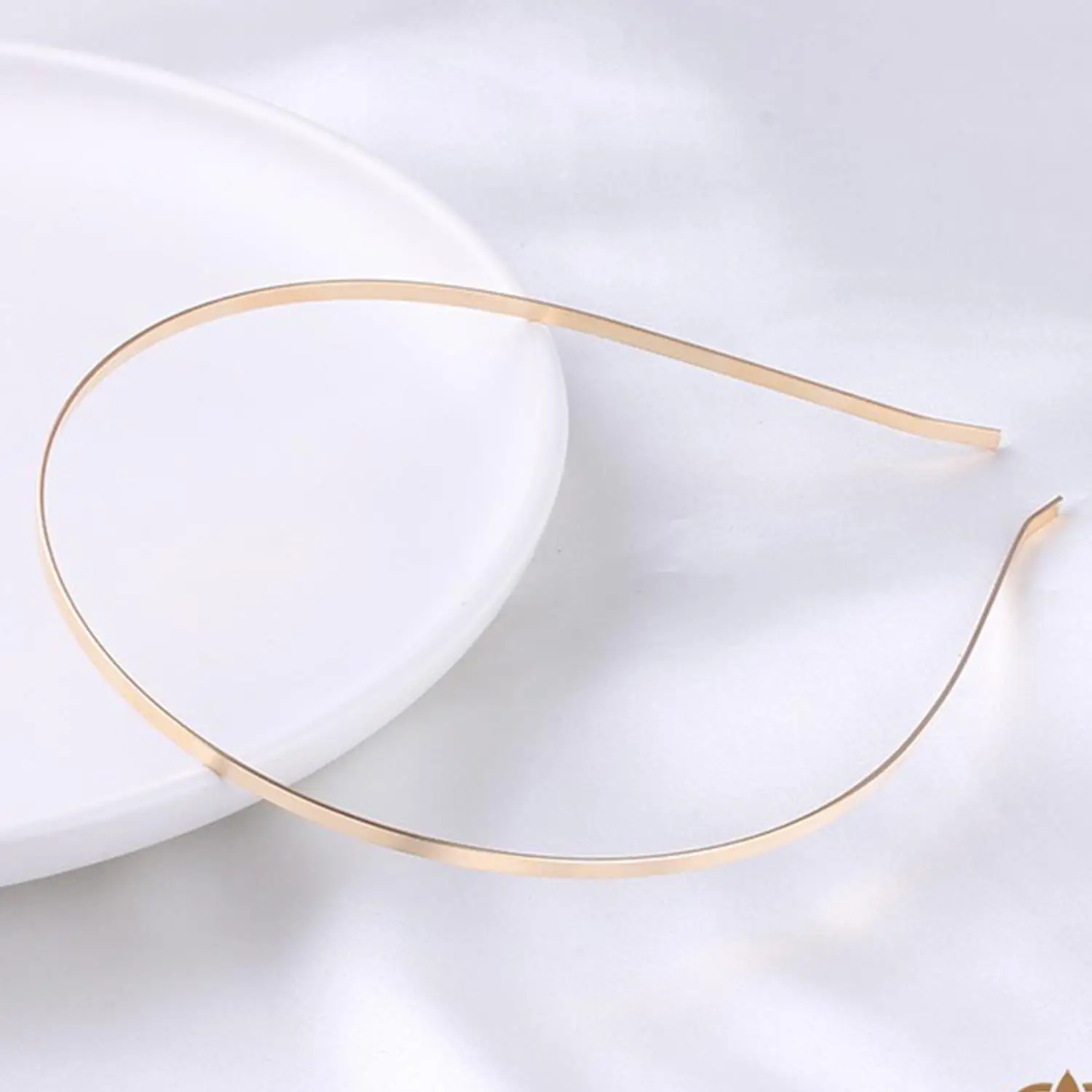 Metal Headbands Blank Smooth Hair Hoop Band DIY Hairband Plain Thin Bulk Headbands for Men Women Jeweley Hair Accessories