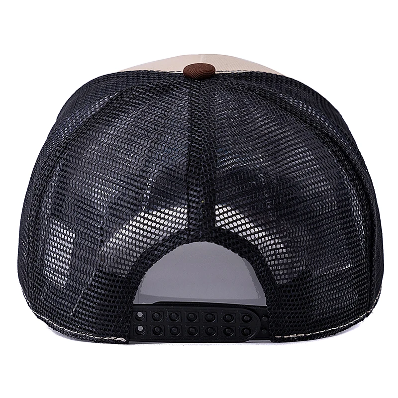 Hot Sale Unisex Bear Head Pattern Cap Summer Breathable Trucker Hat Man Women Outdoor Fishing Snapback Cap
