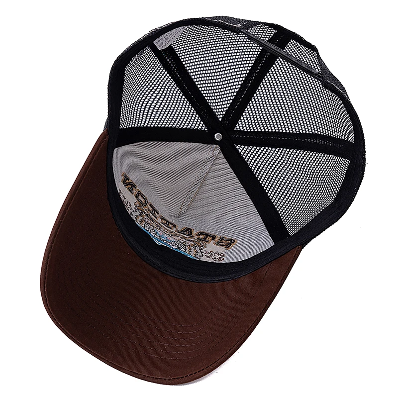 Hot Sale Unisex Bear Head Pattern Cap Summer Breathable Trucker Hat Man Women Outdoor Fishing Snapback Cap