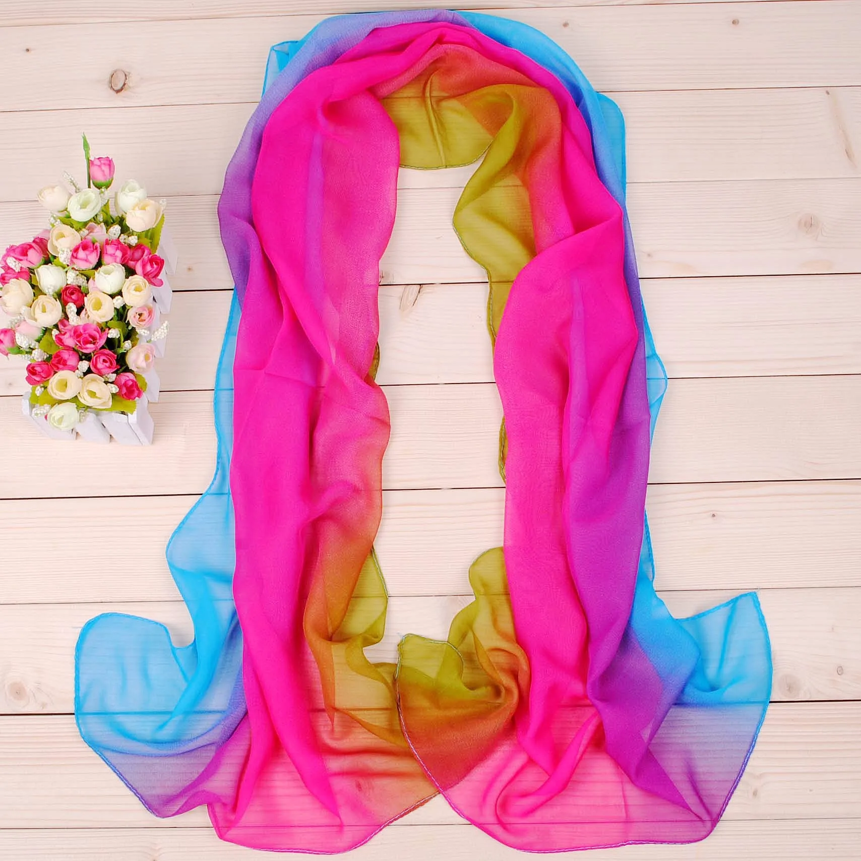 High-Grade Light Fashion Style160x50CM Sunblock Scarf Seaside Beach Towel Long Women's Scarf Part Gift