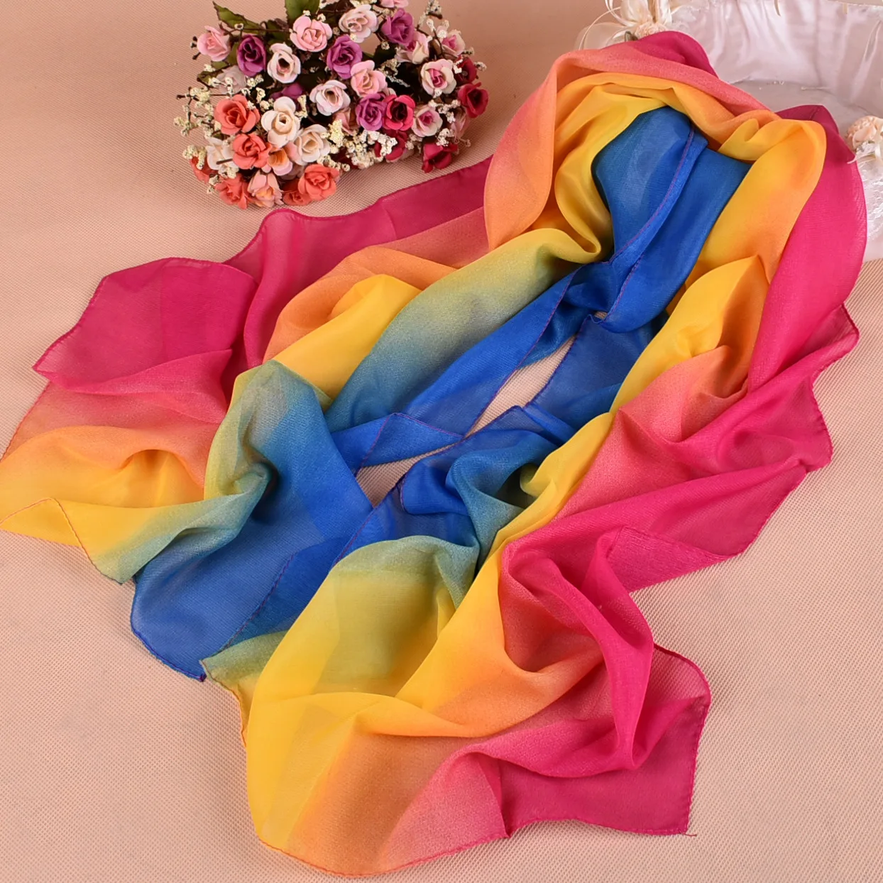 High-Grade Light Fashion Style160x50CM Sunblock Scarf Seaside Beach Towel Long Women's Scarf Part Gift