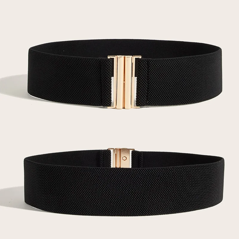 Fashion Elastic Leopard Wide Corset Belt Big Cummrebunds Designer Belts For Women High Quality Luxury Stretch Waistband Female