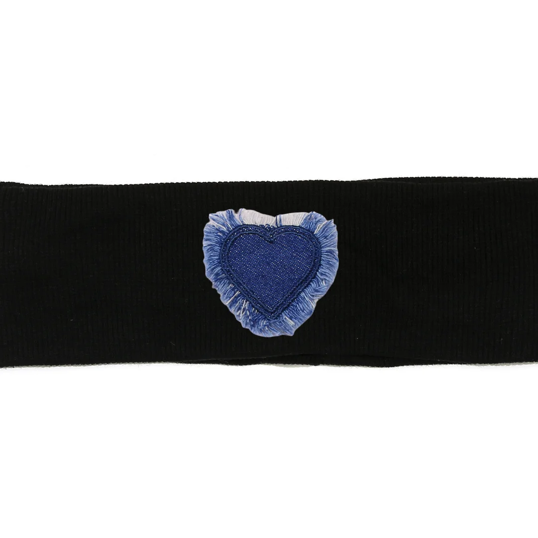 Fashion Denim Heart Sporty Style Hairband Hair Clip Accessory for Women And Girls mini cilp baby band girl clip