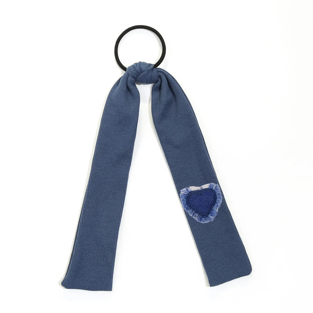 Fashion Denim Heart Sporty Style Hairband Hair Clip Accessory for Women And Girls mini cilp baby band girl clip