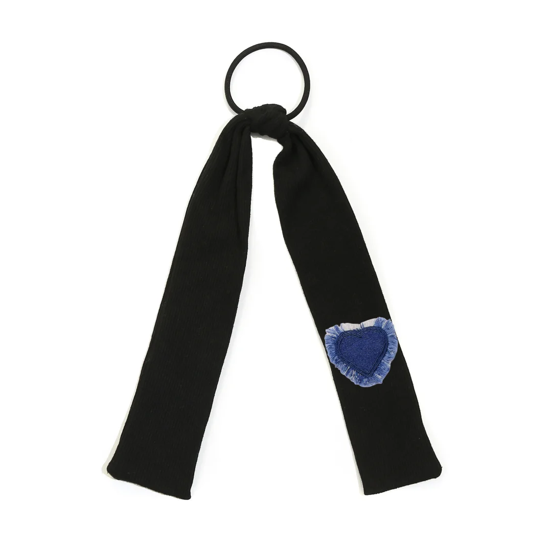 Fashion Denim Heart Sporty Style Hairband Hair Clip Accessory for Women And Girls mini cilp baby band girl clip