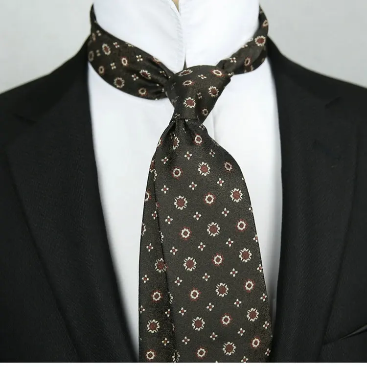 8cm Luxury Neck Tie for Men's Business Jacquard Necktie Corbata Vintage Accesorios Grooms Suits Formal Man Gifts Neck Ties