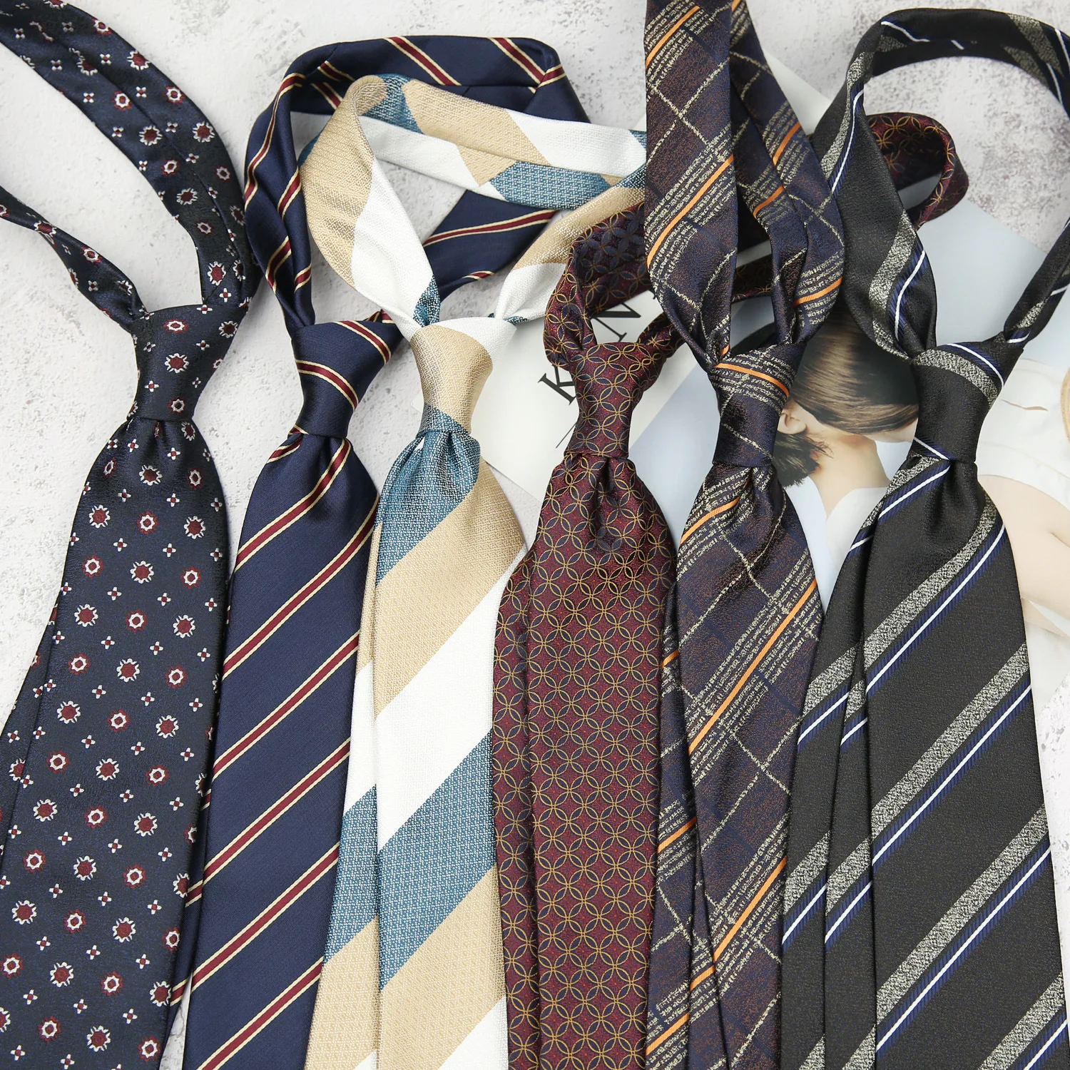 8cm Luxury Neck Tie for Men's Business Jacquard Necktie Corbata Vintage Accesorios Grooms Suits Formal Man Gifts Neck Ties