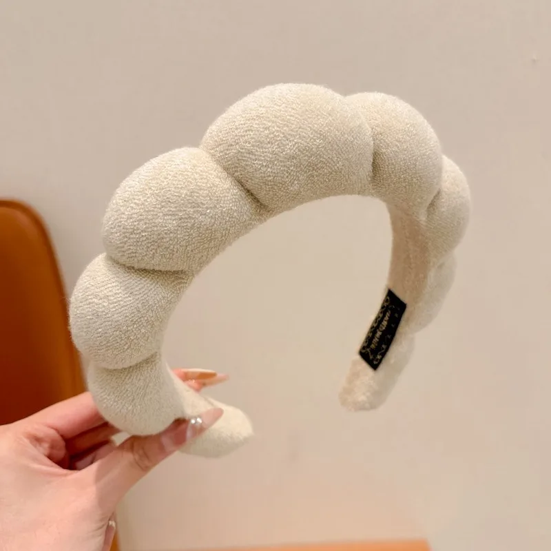 1 autumn and winter cloud headband high cranial top new pressure hair wide edge headband hair accessories