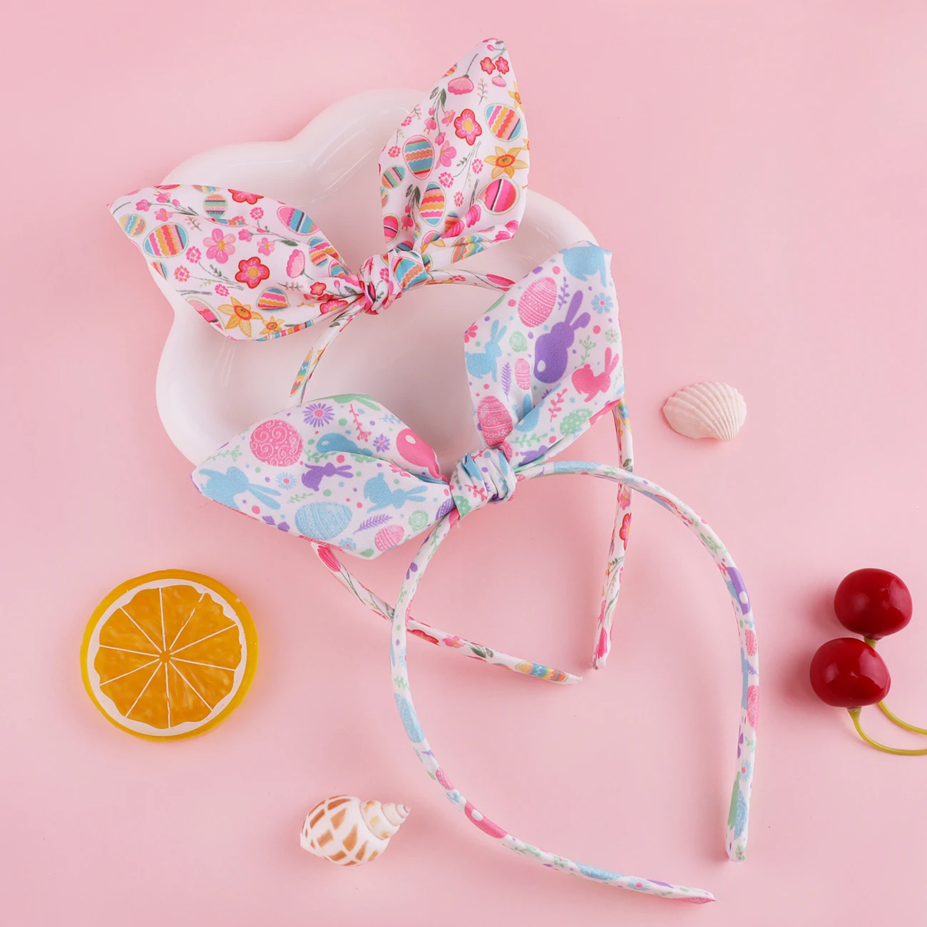 Cute Bunny Ear Easter Headband Non-Slip Rabbit Flower Hair Hoop Fashionable Girl Hair Accessories for Women