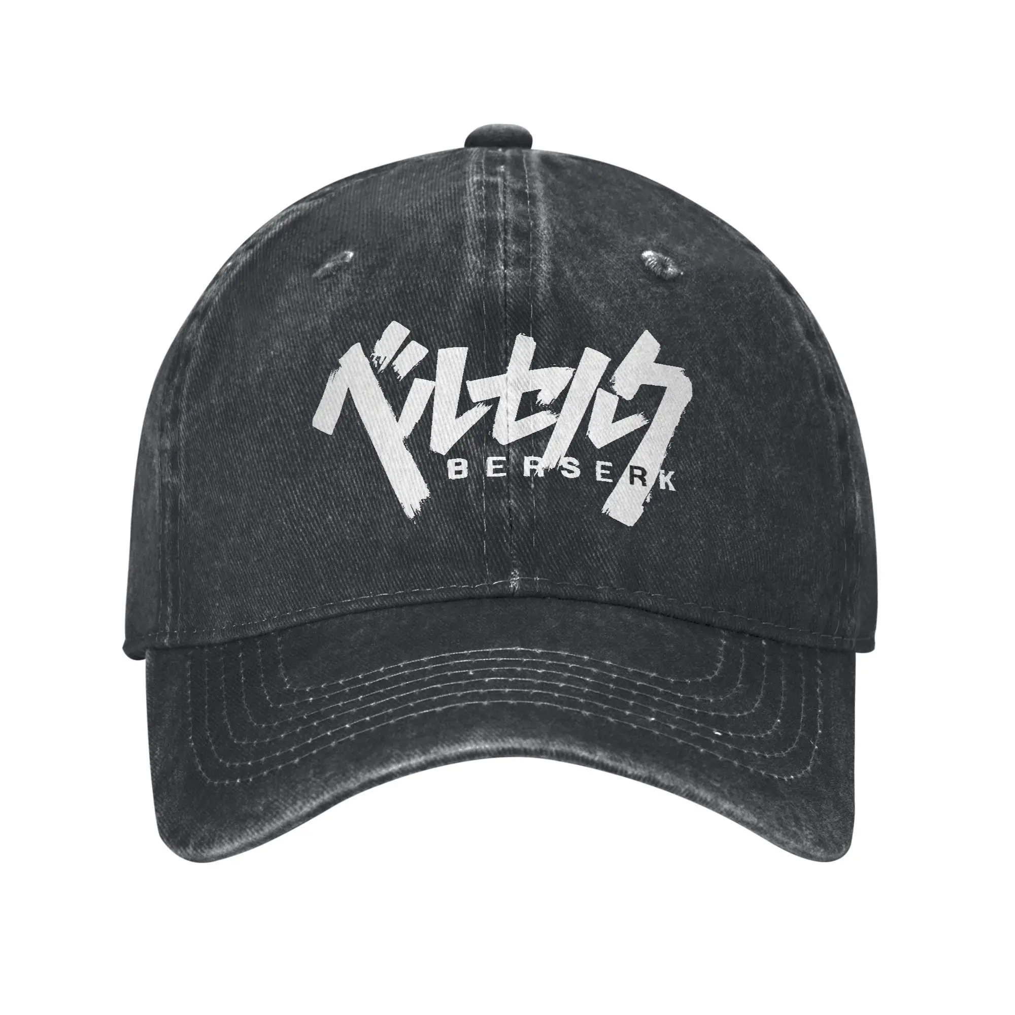 Washed Baseball Cap Berserk Spring Hip Hop Hats For Men Adult Trendy Kpop Rock Sun Baseball Caps