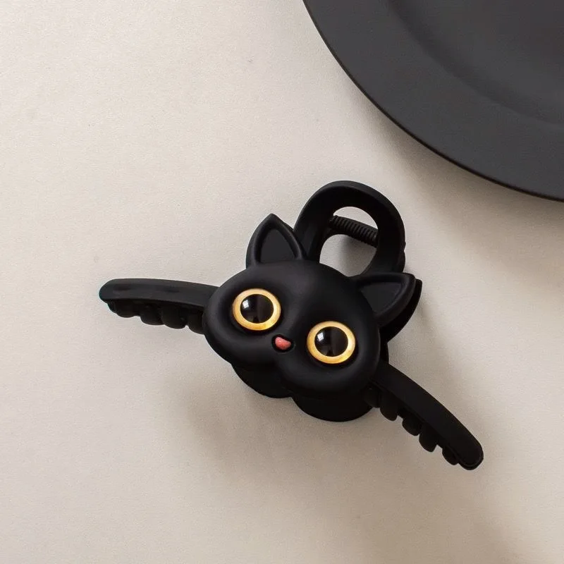 10/11cm Large Hair Claw For Women Lovely Cartoon Bear Cat Element Shark Hair Gripper Summer Outdoor Plastic Geometric Hair Clip