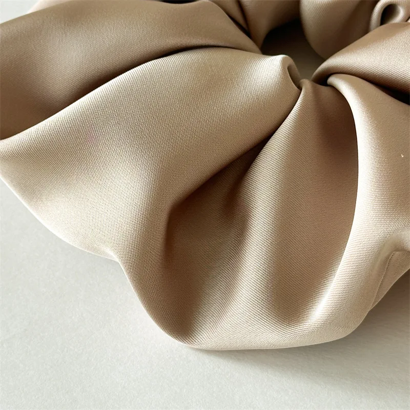 2025 Korean Pure Color Large Scrunchies For Hair Spring New Style Large Colon Hair Ties For Women Fashion Girls Hair Accessories