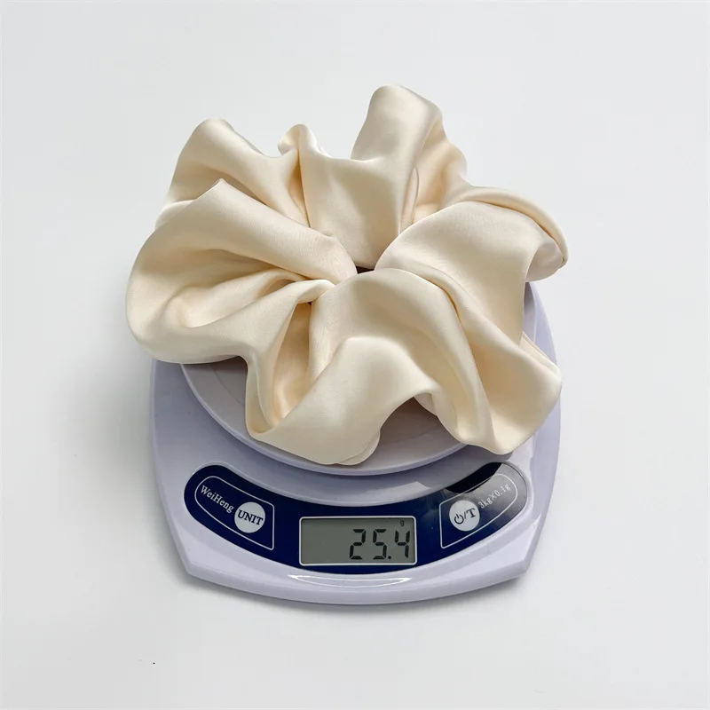 2025 Korean Pure Color Large Scrunchies For Hair Spring New Style Large Colon Hair Ties For Women Fashion Girls Hair Accessories