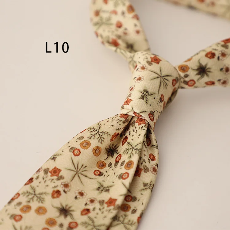 2025 New Vintage Mens Casual Panda Horse Anchor Printed Neckties Gentleman Daily Wear Neck Tie Handmade 8CM Brown Khaki Cravat