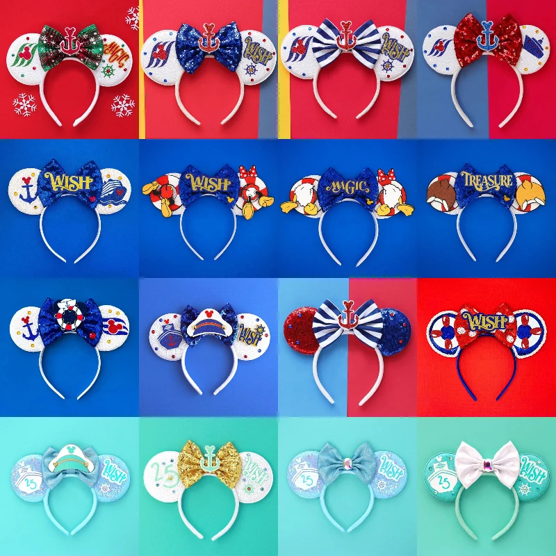 Disney Finding Nemo Headbands For Women Cartoon Clownfish Dory Hairband Kids Mickey Ears Hair Accessories Girl Festival Headwear