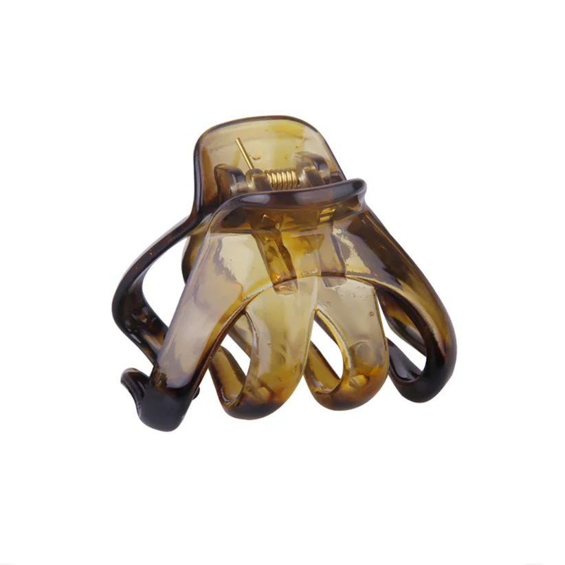 Large Hollow Out Hair Claw Clips Crab Clamps Women Girls Ponytail Big Acrylic Hair Barrettes Hairpin Hair Accessories Fashion