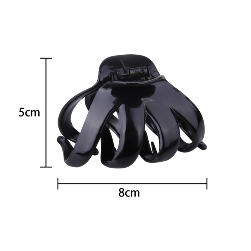 Large Hollow Out Hair Claw Clips Crab Clamps Women Girls Ponytail Big Acrylic Hair Barrettes Hairpin Hair Accessories Fashion