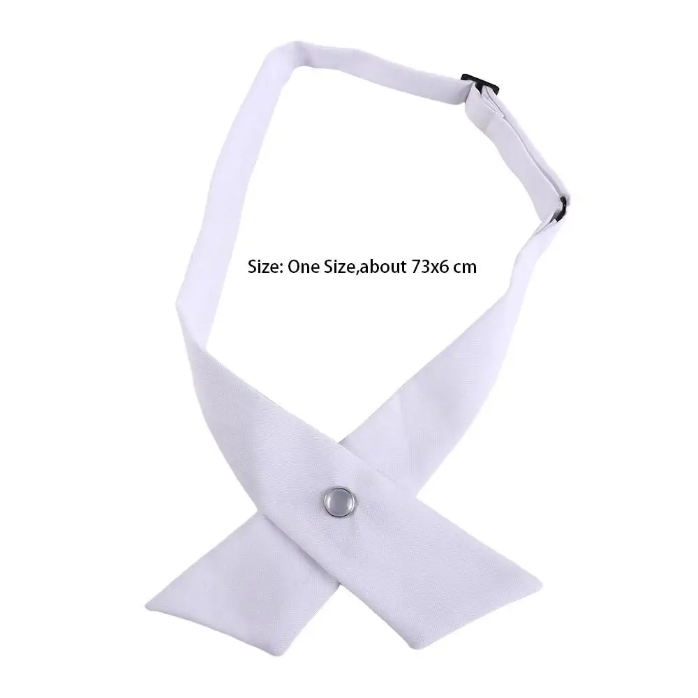 Wedding Business for School Costume Ribbon Tie Solid Color Shirt Accessory Uniform Cravat Neck Ties JK Bow Tie Cross Bow Tie