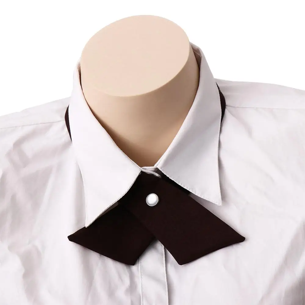 Wedding Business for School Costume Ribbon Tie Solid Color Shirt Accessory Uniform Cravat Neck Ties JK Bow Tie Cross Bow Tie