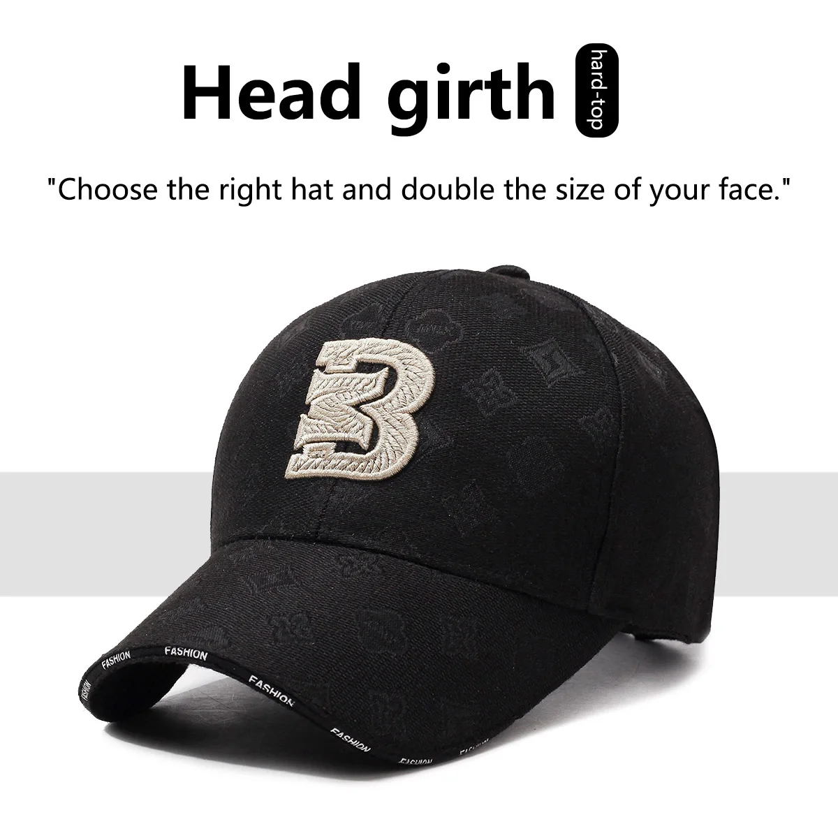 Baseball caps suitable for men and women, fashion sports caps, fashion embroidery, abstract logo, lightweight and portable design