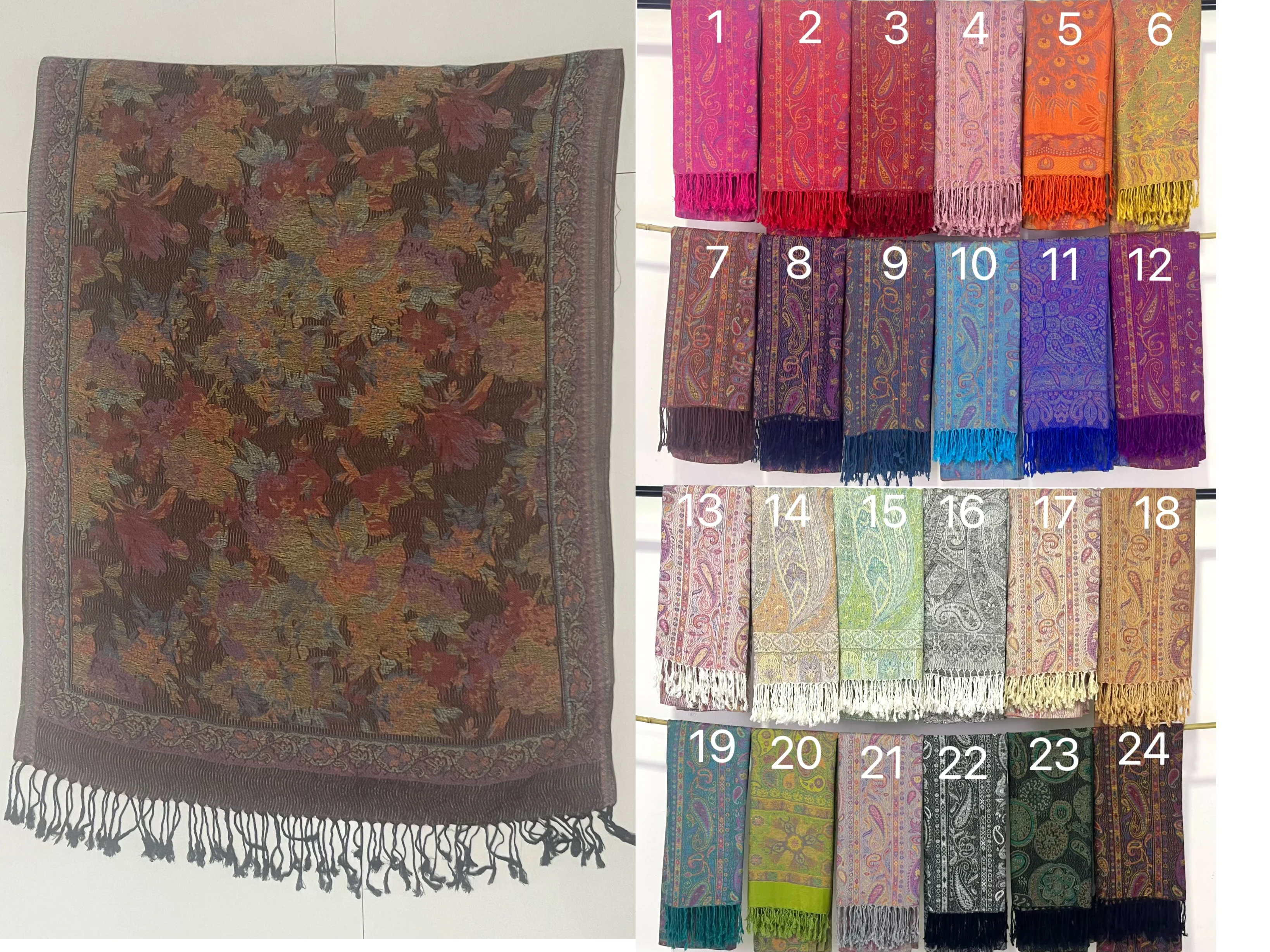 70x175cm Femmes Paisley Echarpe Cachemire Sentiment Pashmina Chales Gland Hijab Bandeau Femme Hiver Foulards Foulard
