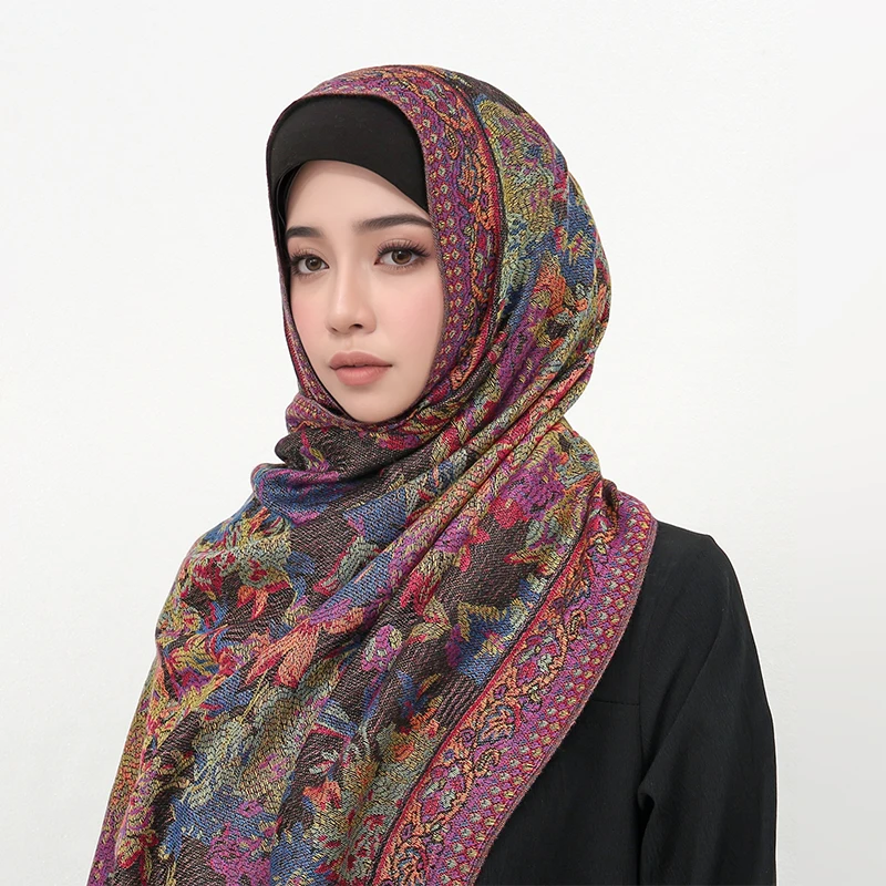 70x175cm Femmes Paisley Echarpe Cachemire Sentiment Pashmina Chales Gland Hijab Bandeau Femme Hiver Foulards Foulard