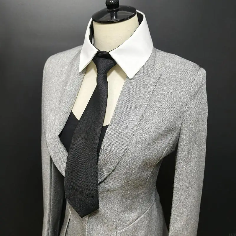 Fashionable Shirt False Collar with Necktie Front for Women's Detachable Collar