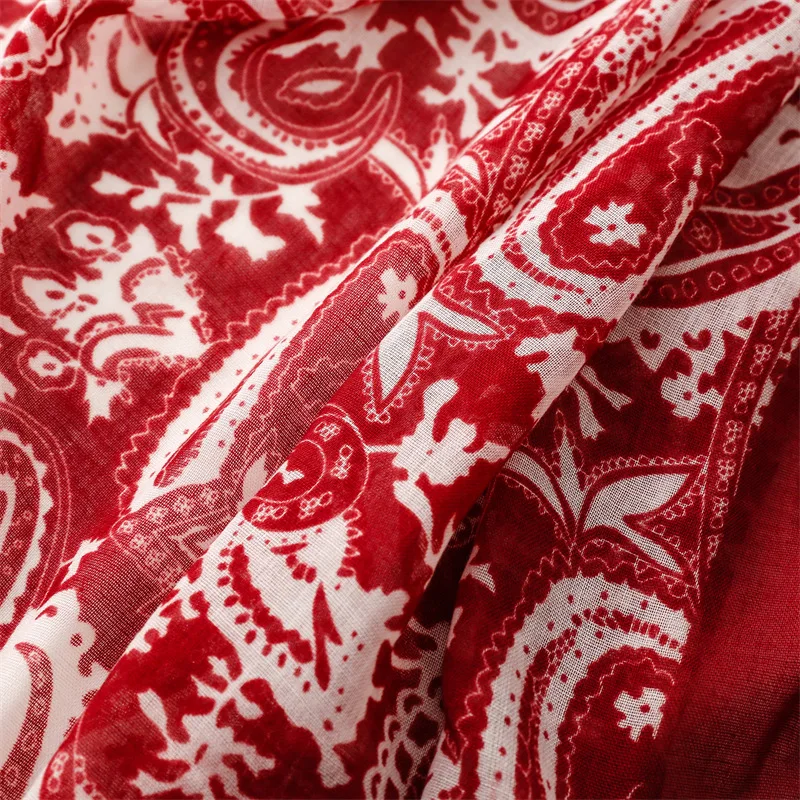Luxury New Fashion Spot Print Ladies Women Scarf Female Cotton Linen Shawl Tassel Four Seasons Muslim Hijab Wrap Ventilate