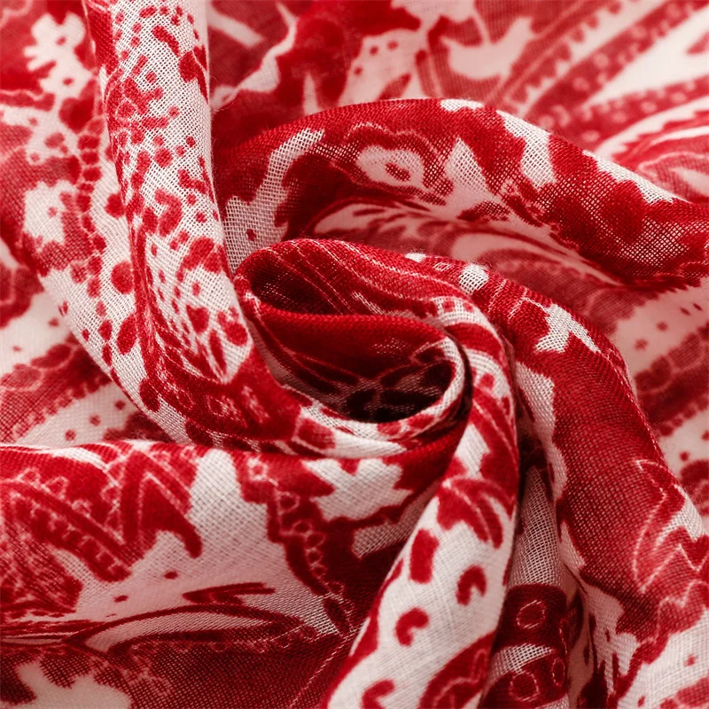 Luxury New Fashion Spot Print Ladies Women Scarf Female Cotton Linen Shawl Tassel Four Seasons Muslim Hijab Wrap Ventilate