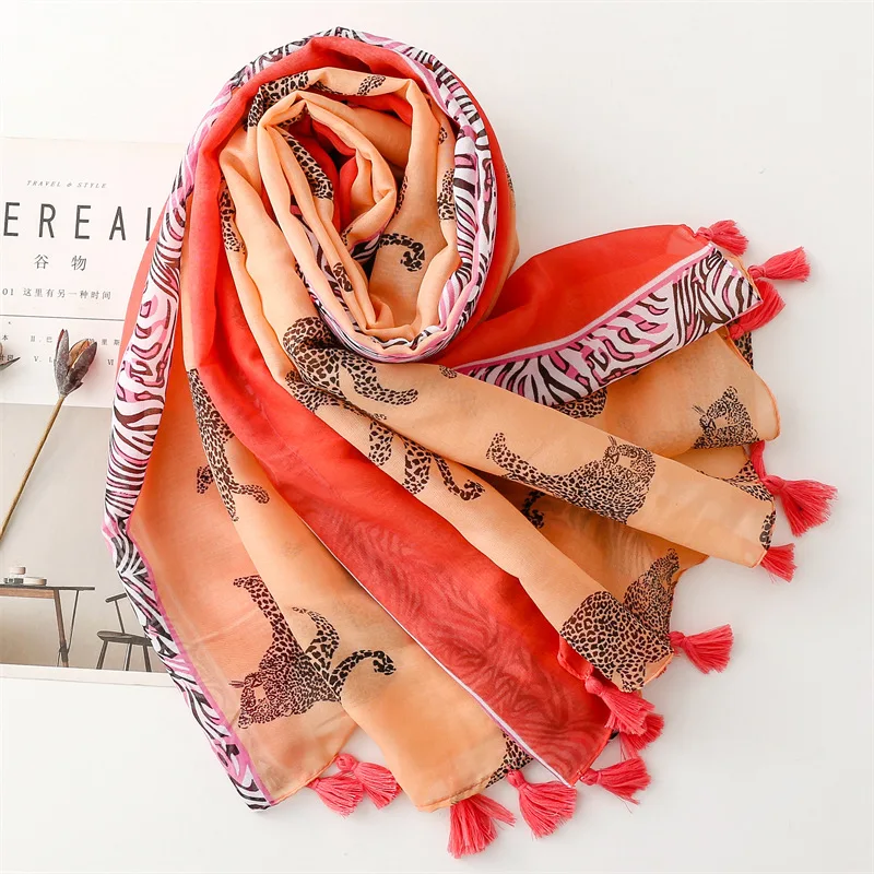 Luxury New Fashion Spot Print Ladies Women Scarf Female Cotton Linen Shawl Tassel Four Seasons Muslim Hijab Wrap Ventilate