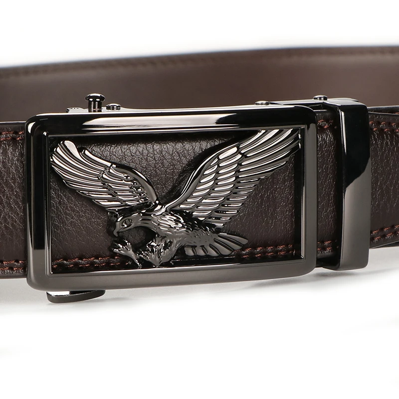 Men's Belt With Alloy Automatic Buckle, Fashion Men's Business Leisure Belt