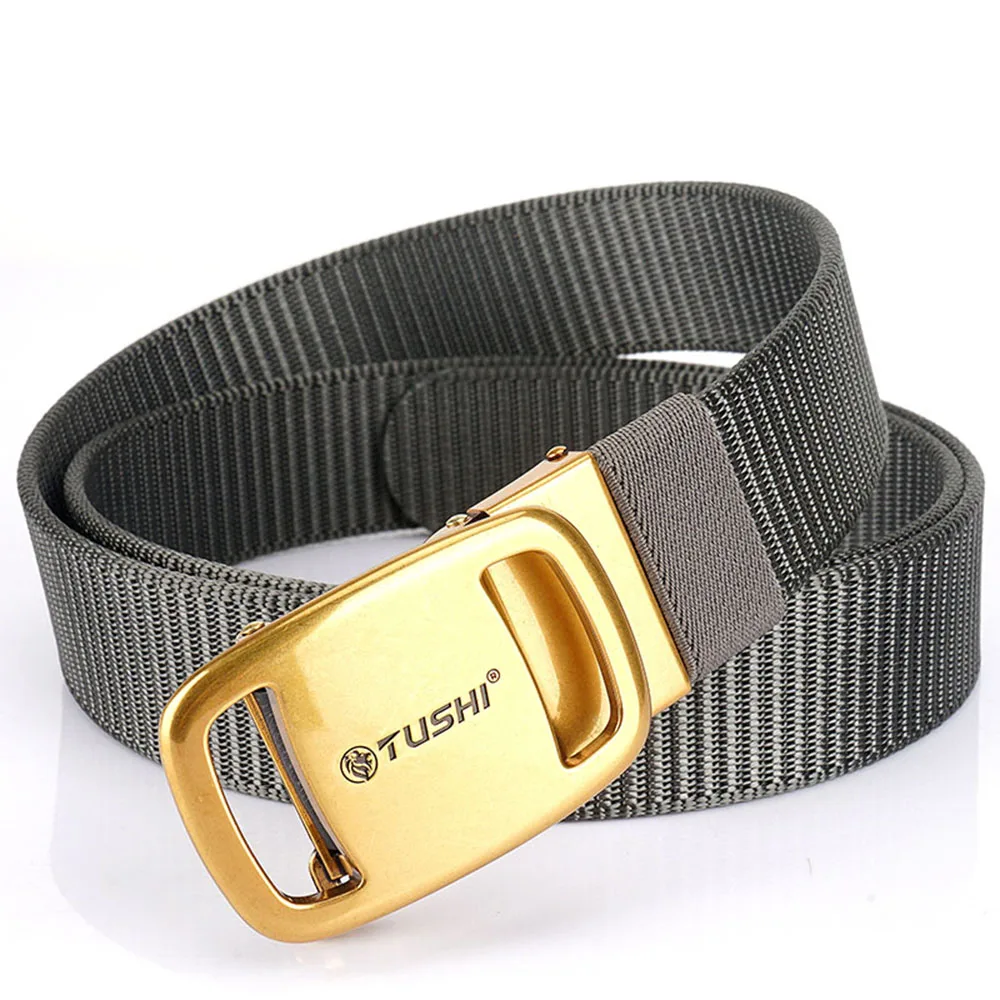 TUSHI New Tactical Belt Nylon Military Army Belt Outdoor Metal Buckle Police Heavy Duty Men's Training Hunting Belt