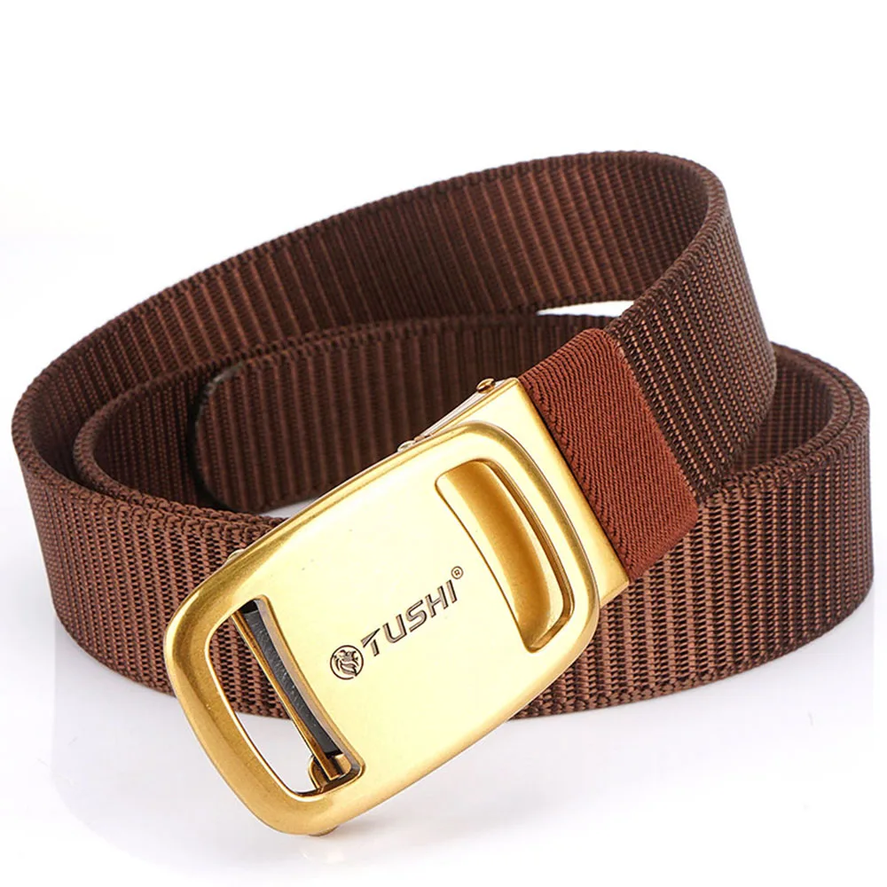 TUSHI New Tactical Belt Nylon Military Army Belt Outdoor Metal Buckle Police Heavy Duty Men's Training Hunting Belt