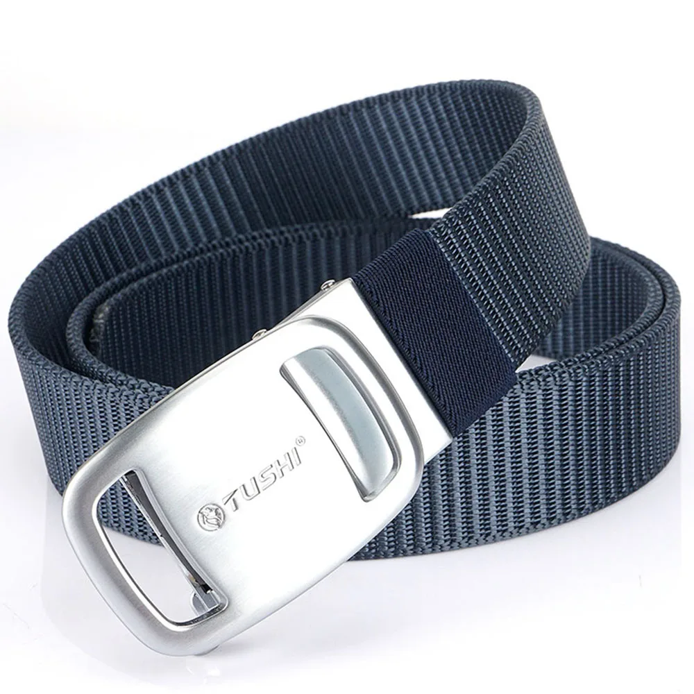 TUSHI New Tactical Belt Nylon Military Army Belt Outdoor Metal Buckle Police Heavy Duty Men's Training Hunting Belt