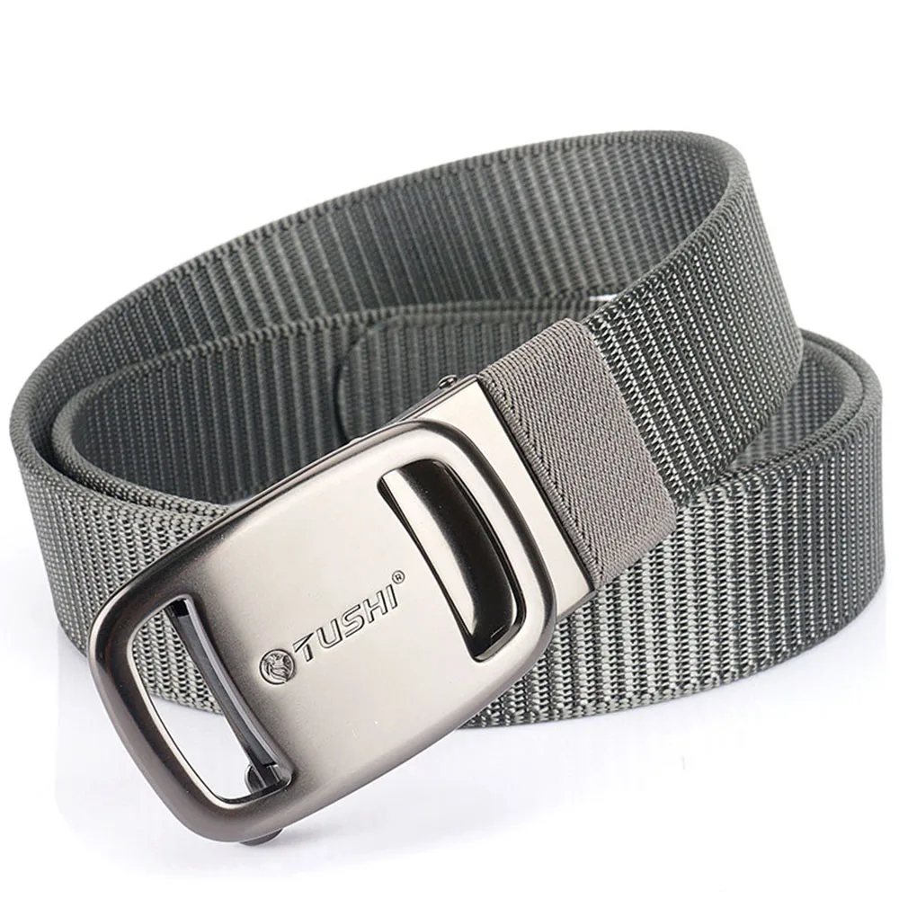 TUSHI New Tactical Belt Nylon Military Army Belt Outdoor Metal Buckle Police Heavy Duty Men's Training Hunting Belt