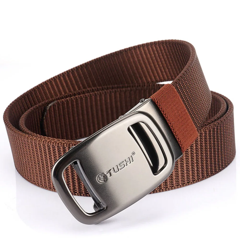 TUSHI New Tactical Belt Nylon Military Army Belt Outdoor Metal Buckle Police Heavy Duty Men's Training Hunting Belt