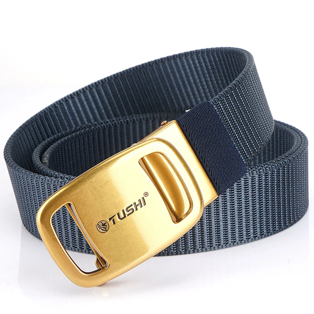 TUSHI New Tactical Belt Nylon Military Army Belt Outdoor Metal Buckle Police Heavy Duty Men's Training Hunting Belt