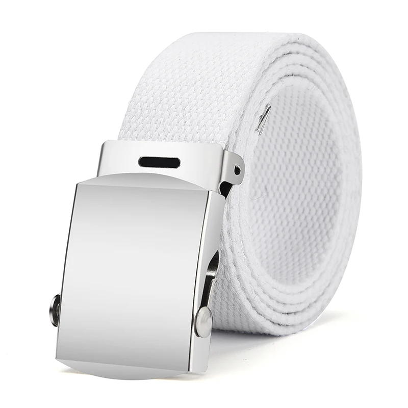 1Pcs New Fashion Unisex Tactical Waist Belt Jeans Male Casual Men Women Belt Canvas 3.0cm Webbing Waistband Ceinture Femme Belts