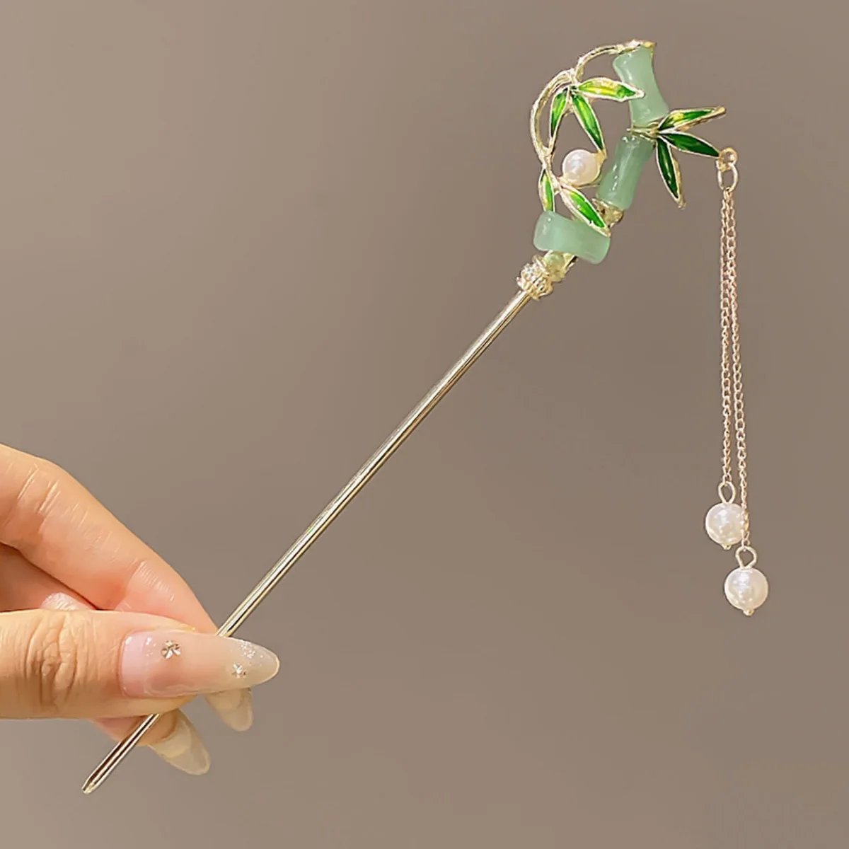 Chinese Style Vintage Hairpin Elegant Tassel Flower Hair Stick For Girl's Long Dress Cheongsam Hanfu Retro Hair Accessories