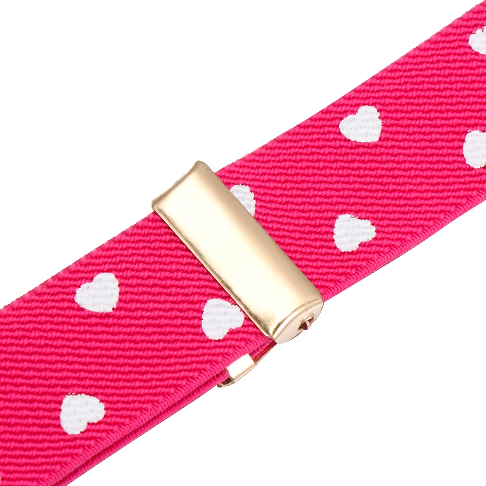 Kids Girl Stretch Waist Belt Adjustable Heart Belt Elastic Belts Uniform Belt for Teen Kids Girls Dresses