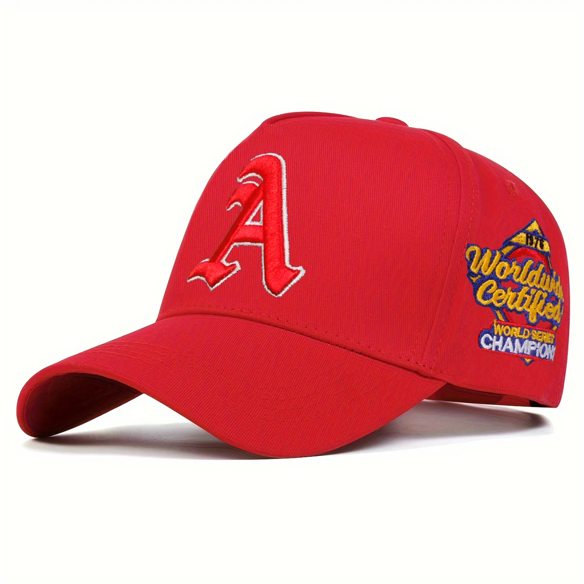 Unisex Gothic letter A Embroidery Side Worldwide Baseball Caps Spring Autumn Outdoor Adjustable Casual Hats Sunscreen Hat