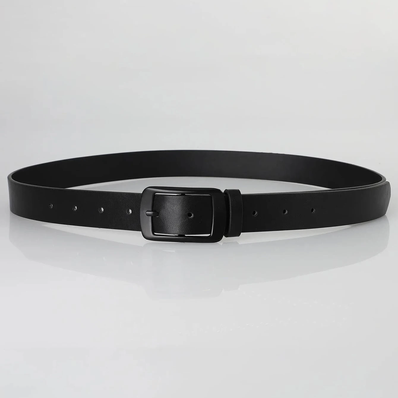 1pcs Men's Belt Classic Fashion PU Leather Belt High End Authentic Fashion Metal Buckle Women Belt Paired with Jeans Belt Unisex