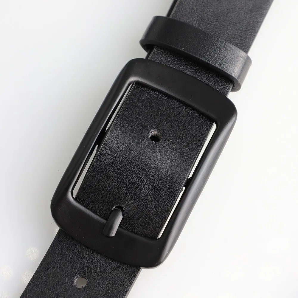 1pcs Men's Belt Classic Fashion PU Leather Belt High End Authentic Fashion Metal Buckle Women Belt Paired with Jeans Belt Unisex
