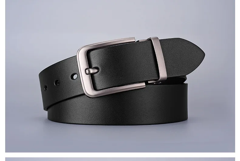 120 130 140cm Synthetic Leather Men's Belt Fashion Alloy Pin Buckle Adult Luxury Brand Jeans Business Waist Male Strap Brand