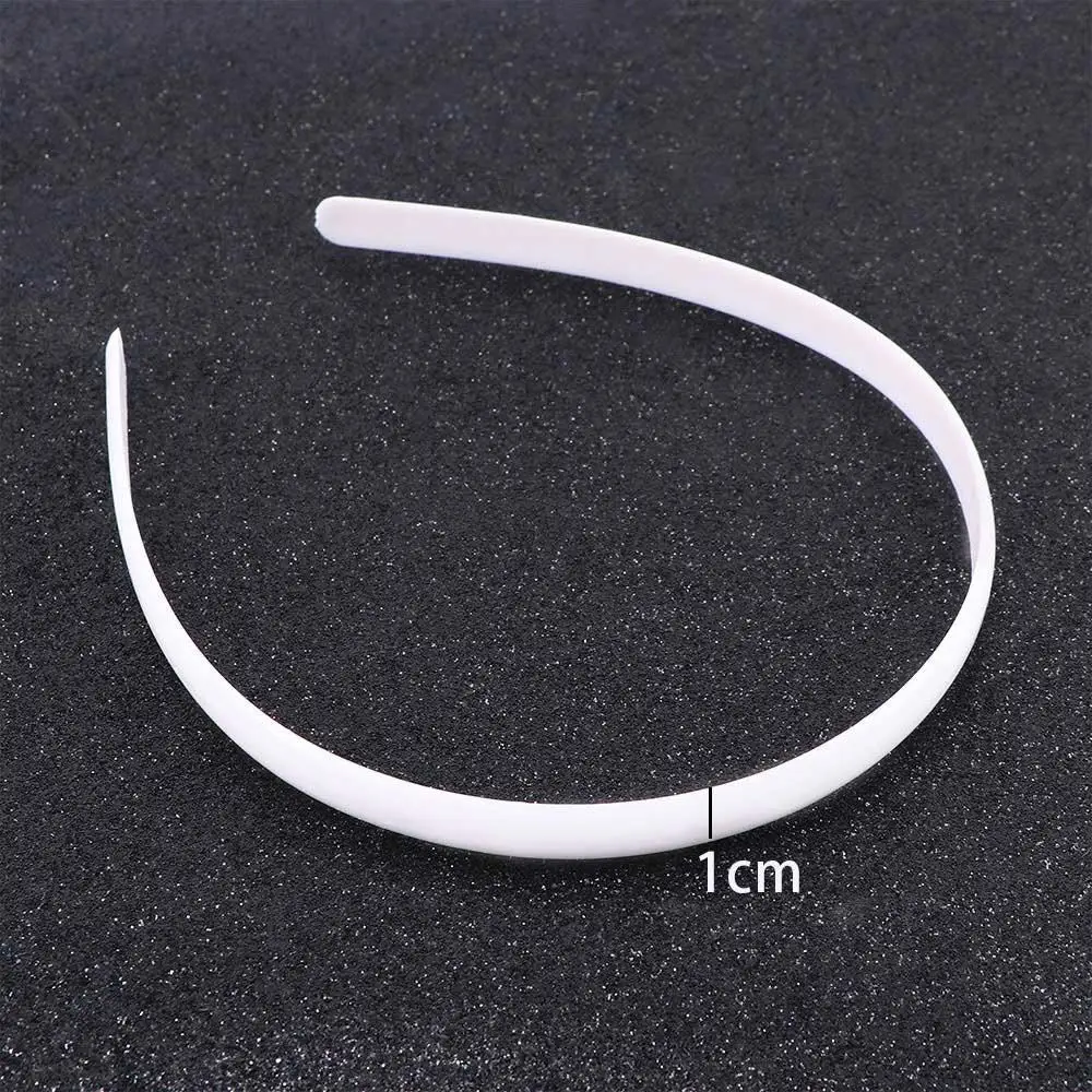 10Pcs White Fashion No Teeth Hairband Plain Lady Plastic Hair Band Headband Girl Hair Accessories