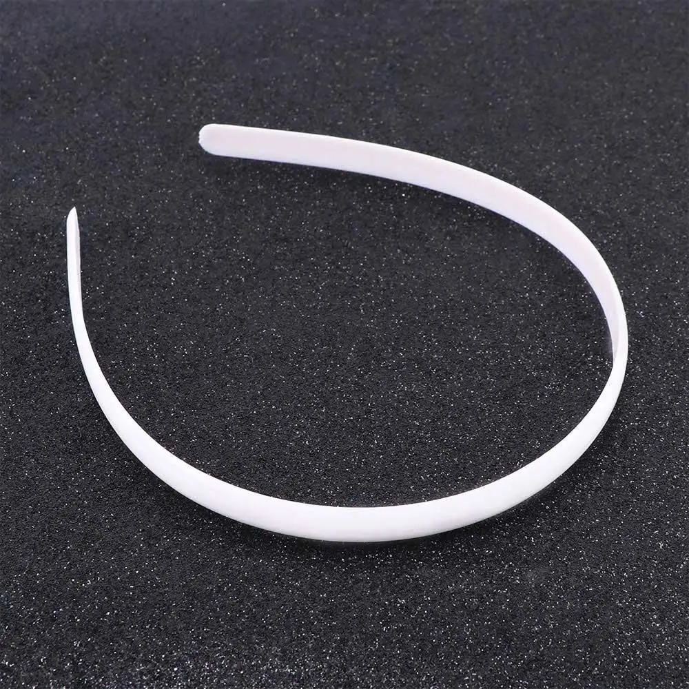 10Pcs White Fashion No Teeth Hairband Plain Lady Plastic Hair Band Headband Girl Hair Accessories