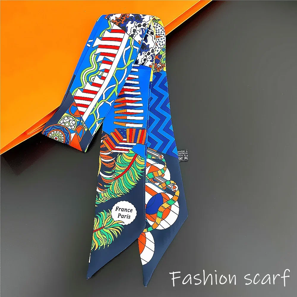 1PC Korean Fashion New Women's Twill Decorative Ribbon Small Scarf Binding Bag Handle Ribbon Hair Band Small Scarf Headband