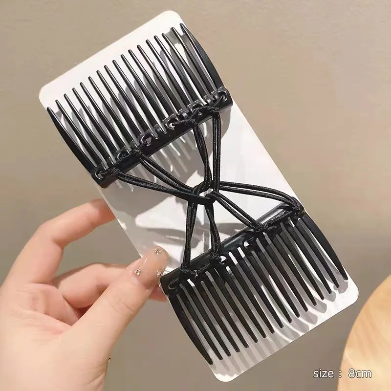 Vintage Creative Magic Hair Comb Elastic Rope Disc Hair Clip For Women Headwear Hair Comb Hair Clip Fashion Hair