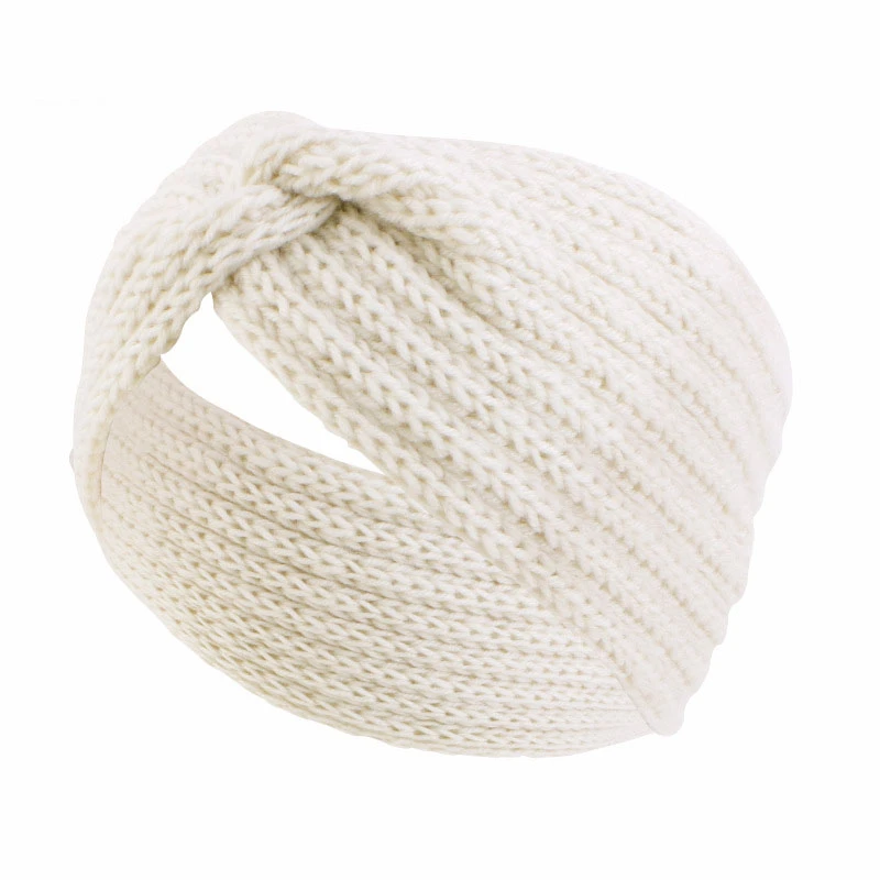 Winter Warm Headband for Women Knot Cross Headbands Wool Knitted Elastic Wide Headband Headwear Girls Hair Band Hair Accessories