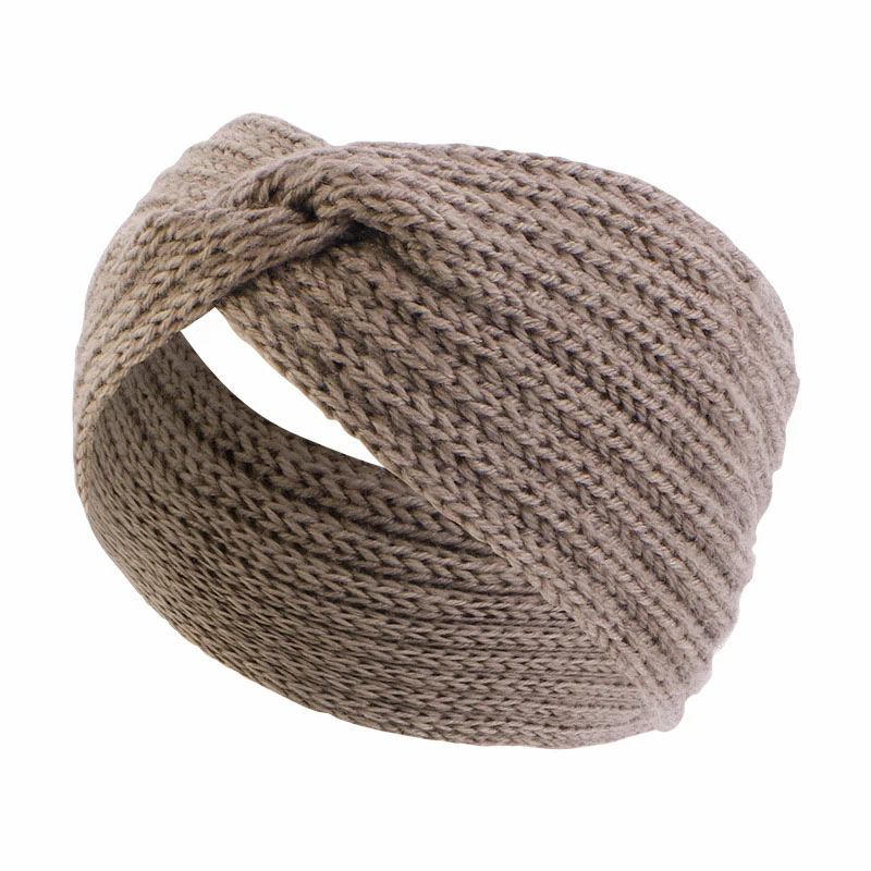Winter Warm Headband for Women Knot Cross Headbands Wool Knitted Elastic Wide Headband Headwear Girls Hair Band Hair Accessories